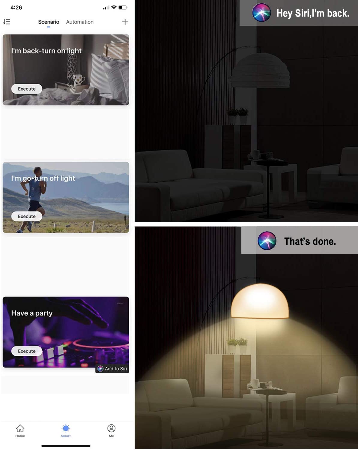 2 Packs Smart Light Bulb Alexa - Image 3